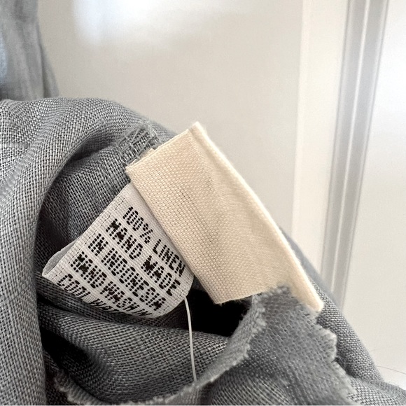 Kara Thoms Bellflower Dress in Chambray Linen- Size L - Picture 12 of 16